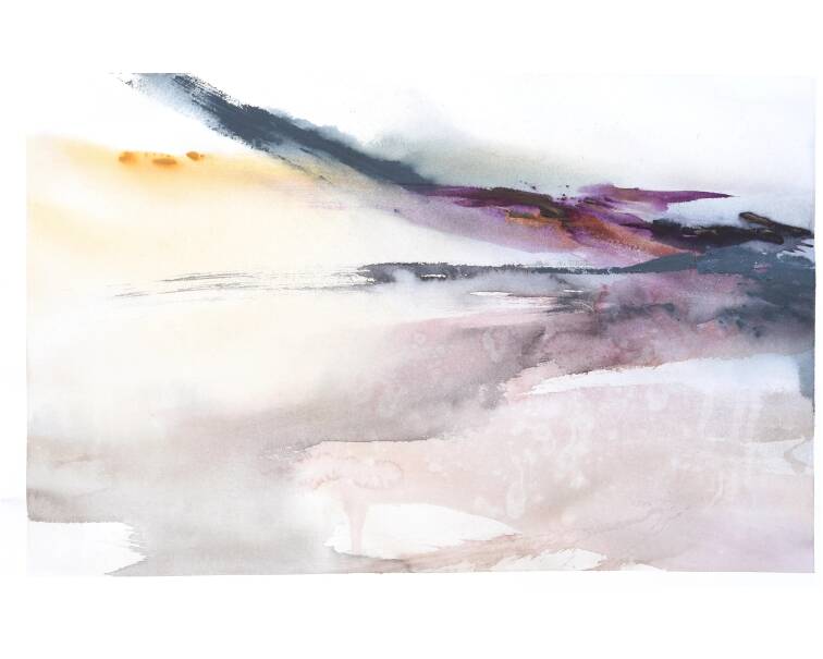 abstract watercolor painting by artist pablo lara