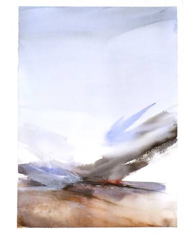abstract watercolor painting by artist pablo lara