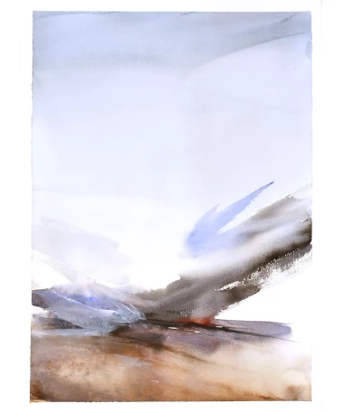 abstract watercolor painting by artist pablo lara