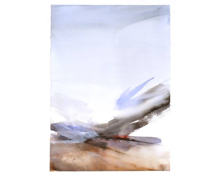 abstract watercolor painting by artist pablo lara