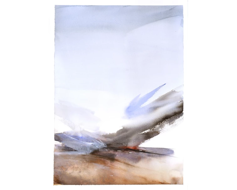 abstract watercolor painting by artist pablo lara