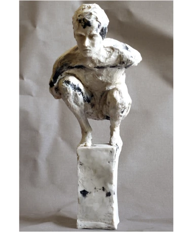 kairos marble sculpture by artist pablo lara