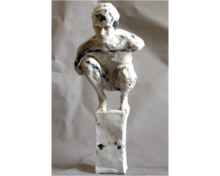 kairos marble sculpture by artist pablo lara