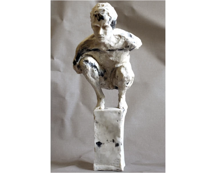 kairos marble sculpture by artist pablo lara