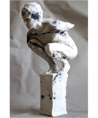 kairos marble sculpture by artist pablo lara