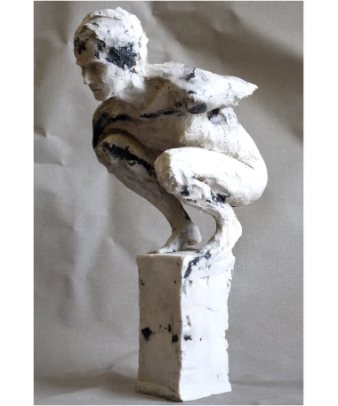 kairos marble sculpture by artist pablo lara