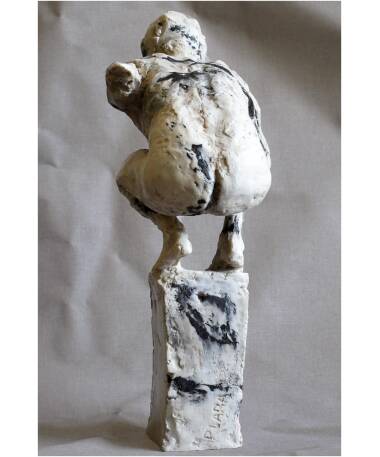kairos marble sculpture by artist pablo lara