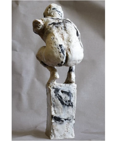 kairos marble sculpture by artist pablo lara
