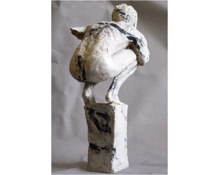 kairos marble sculpture by artist pablo lara