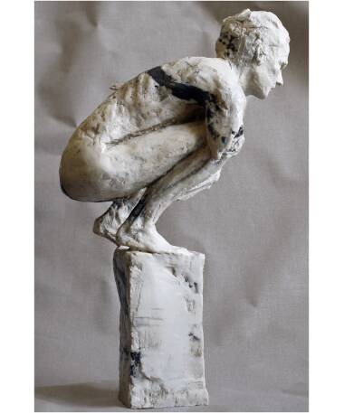 kairos marble sculpture by artist pablo lara