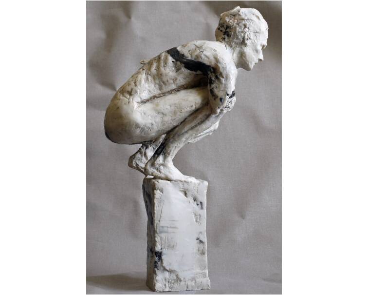kairos marble sculpture by artist pablo lara