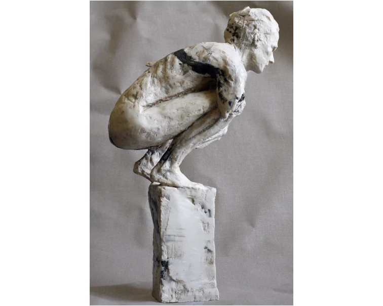 kairos marble sculpture by artist pablo lara