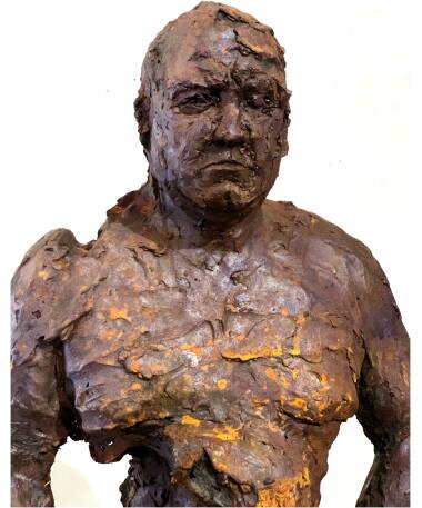 de la tierra expressive iron sculpture by artist pablo lara