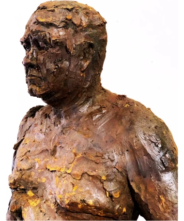 de la tierra expressive iron sculpture by artist pablo lara